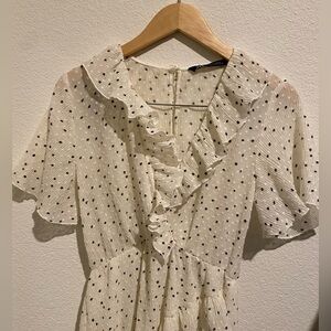 Zara polka dot dress